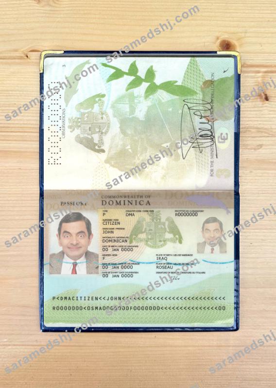 Dominica passport new 2019-present photolook